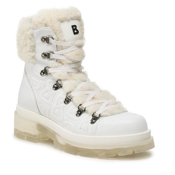 White Bogner Women’s Swansea Shearling Boots - Picture 3 of 9
